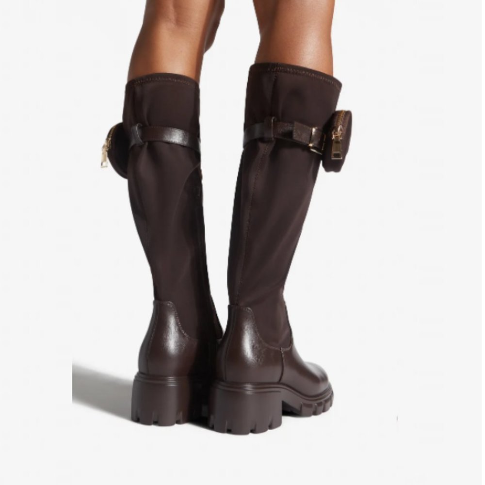 🆕 Tall Platform Brown Boots 8.5 - Picture 3 of 7